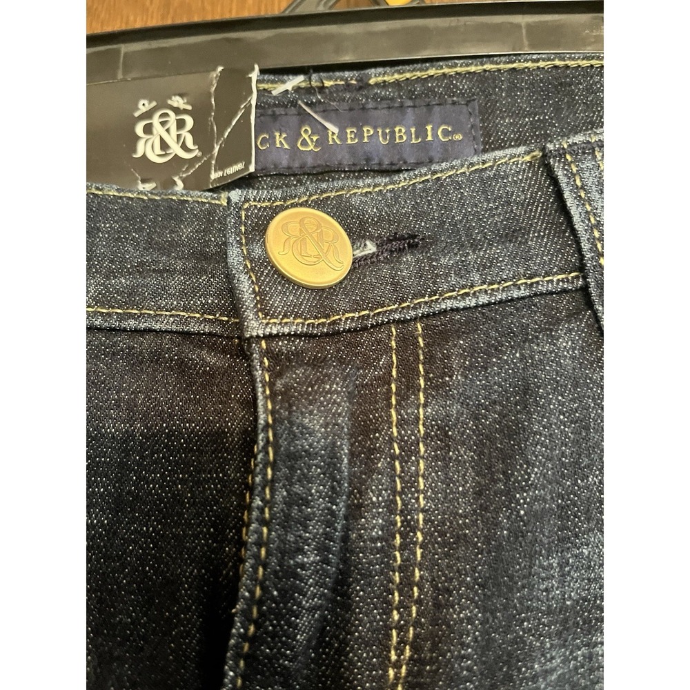 NWT Rock And Republic Womens Sz12 M Kasandra Boot Cut Studed Jeans - Picture 5 of 8